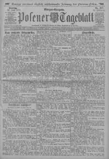 Posener Tageblatt 1913.06.22 Jg.52 Nr287