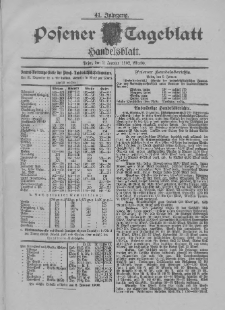 Posener Tageblatt. Handelsblatt 1902.01.02 Jg.41