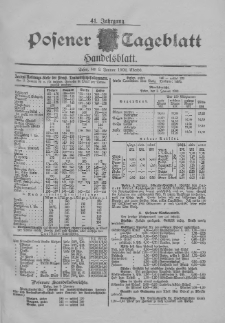 Posener Tageblatt. Handelsblatt 1902.01.03 Jg.41