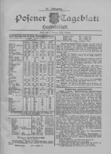 Posener Tageblatt. Handelsblatt 1902.01.04 Jg.41
