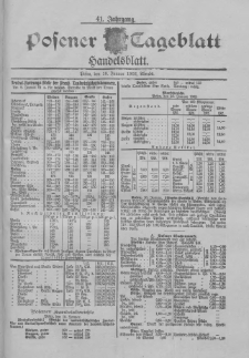 Posener Tageblatt. Handelsblatt 1902.01.10 Jg.41