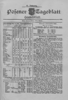Posener Tageblatt. Handelsblatt 1902.01.14 Jg.41
