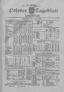 Posener Tageblatt. Handelsblatt 1902.01.15 Jg.41