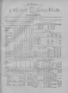 Posener Tageblatt. Handelsblatt 1902.01.22 Jg.41