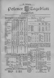Posener Tageblatt. Handelsblatt 1902.01.24 Jg.41