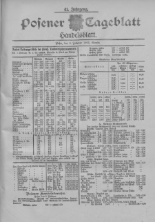 Posener Tageblatt. Handelsblatt 1902.02.03 Jg.41