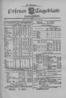 Posener Tageblatt. Handelsblatt 1902.02.12 Jg.41