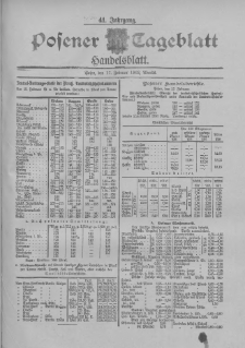 Posener Tageblatt. Handelsblatt 1902.02.17 Jg.41