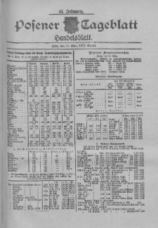 Posener Tageblatt. Handelsblatt 1902.03.10 Jg.41