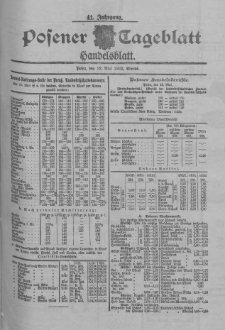 Posener Tageblatt. Handelsblatt 1902.05.12 Jg.41