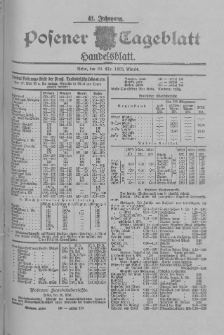 Posener Tageblatt. Handelsblatt 1902.05.26 Jg.41