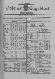 Posener Tageblatt. Handelsblatt 1902.06.06 Jg.41