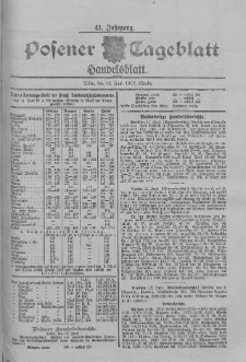 Posener Tageblatt. Handelsblatt 1902.06.12 Jg.41