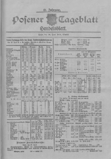 Posener Tageblatt. Handelsblatt 1902.06.20 Jg.41