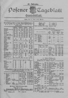 Posener Tageblatt. Handelsblatt 1902.06.27 Jg.41