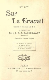 Sur le travail