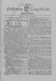 Posener Tageblatt. Handelsblatt 1902.04.01 Jg.41