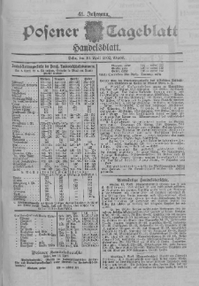 Posener Tageblatt. Handelsblatt 1902.04.10 Jg.41