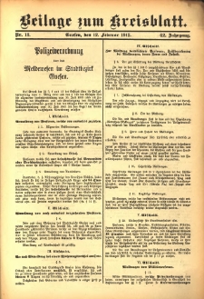 Beilage zum Kreisblatt 1913.02.12 Jg.62 Nr13