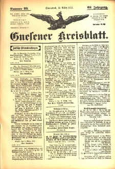 Gnesener Kreisblatt 1913.03.15 Jg.62 Nr22