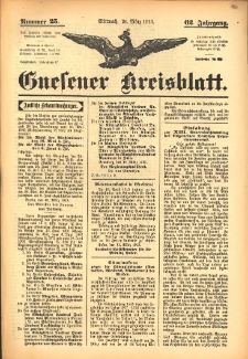 Gnesener Kreisblatt 1913.03.26 Jg.62 Nr25
