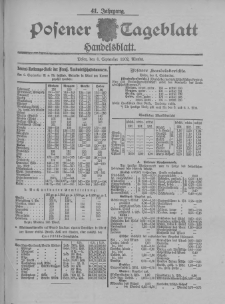 Posener Tageblatt. Handelsblatt 1902.09.08 Jg.41
