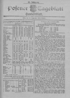 Posener Tageblatt. Handelsblatt 1902.09.23 Jg.41