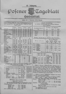 Posener Tageblatt. Handelsblatt 1902.11.05 Jg.41