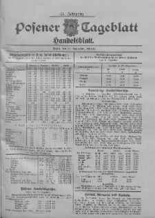 Posener Tageblatt. Handelsblatt 1902.12.11 Jg.41
