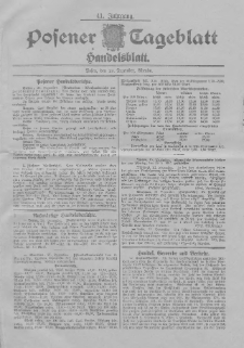 Posener Tageblatt. Handelsblatt 1902.12.27 Jg.41