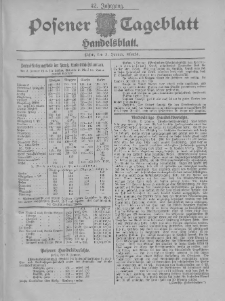 Posener Tageblatt. Handelsblatt 1903.01.03 Jg.42