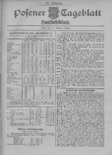 Posener Tageblatt. Handelsblatt 1903.01.17 Jg.42