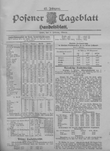 Posener Tageblatt. Handelsblatt 1903.02.03 Jg.42