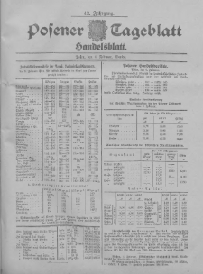 Posener Tageblatt. Handelsblatt 1903.02.04 Jg.42