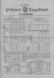 Posener Tageblatt. Handelsblatt 1903.03.11 Jg.42