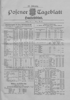 Posener Tageblatt. Handelsblatt 1903.03.18 Jg.42