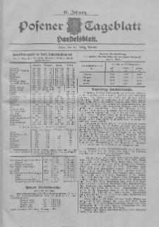 Posener Tageblatt. Handelsblatt 1903.03.19 Jg.42