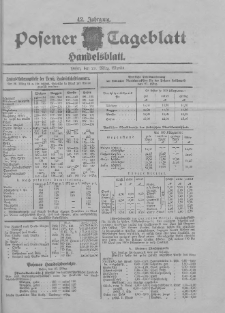 Posener Tageblatt. Handelsblatt 1903.03.27 Jg.42
