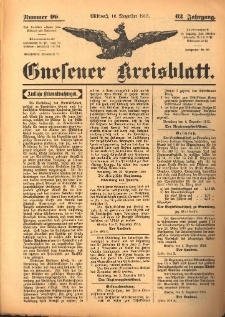 Gnesener Kreisblatt 1913.12.10 Jg.62 Nr99