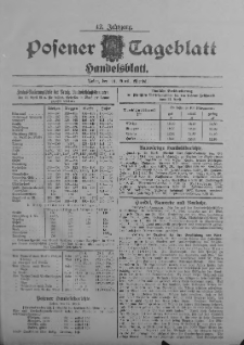 Posener Tageblatt. Handelsblatt 1903.04.21 Jg.42