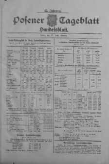 Posener Tageblatt. Handelsblatt 1903.06.15 Jg.42