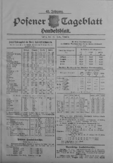Posener Tageblatt. Handelsblatt 1903.06.20 Jg.42