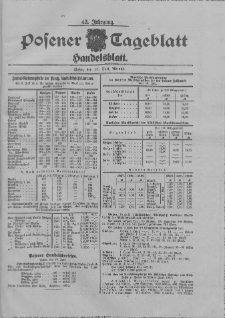Posener Tageblatt. Handelsblatt 1903.07.10 Jg.42