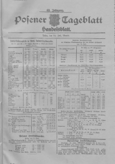 Posener Tageblatt. Handelsblatt 1903.07.22 Jg.42