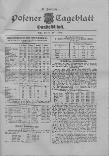 Posener Tageblatt. Handelsblatt 1903.07.30 Jg.42