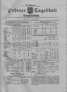 Posener Tageblatt. Handelsblatt 1903.08.05 Jg.42