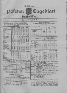 Posener Tageblatt. Handelsblatt 1903.08.07 Jg.42