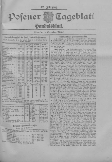 Posener Tageblatt. Handelsblatt 1903.09.08 Jg.42