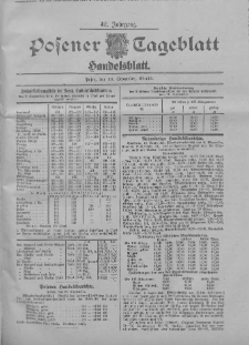 Posener Tageblatt. Handelsblatt 1903.09.10 Jg.42