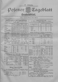 Posener Tageblatt. Handelsblatt 1903.10.28 Jg.42